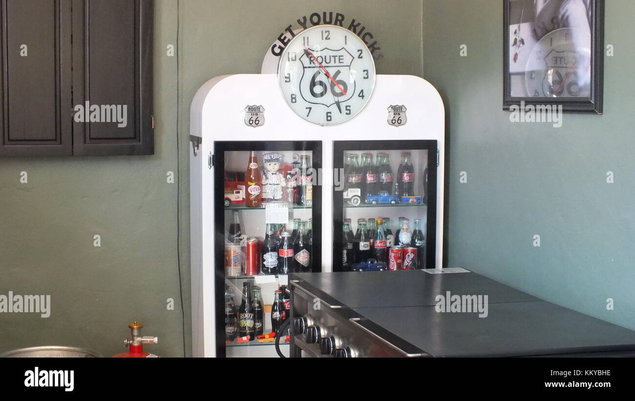 Williams, Arizona, USA, Juni 23,2013: Twisters Soda Fountain, ein im Stil der 50er soda fountain auf der Route 66. Stockfoto