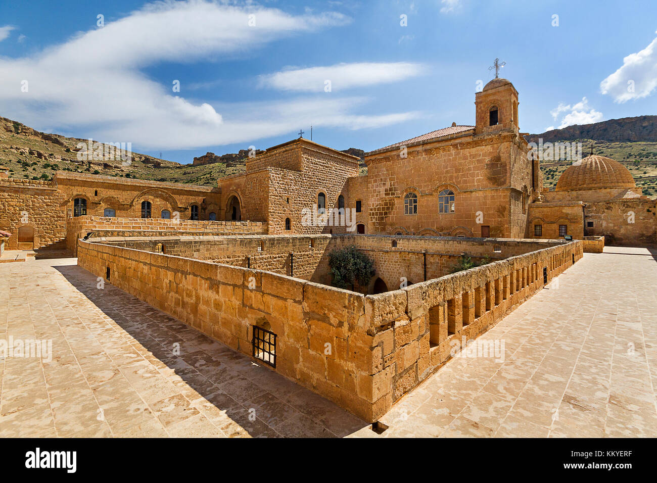 Syrisch-orthodoxen Kloster Deyrulzafaran in Mardin, Türkei. Stockfoto