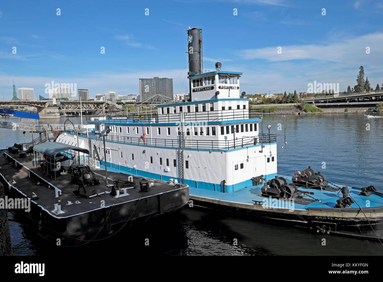 Maritime Museum Boot günstig in der Nähe der Waterfront Park auf dem Willamette River in Portland Oregon USA KATHY DEWITT Stockfoto