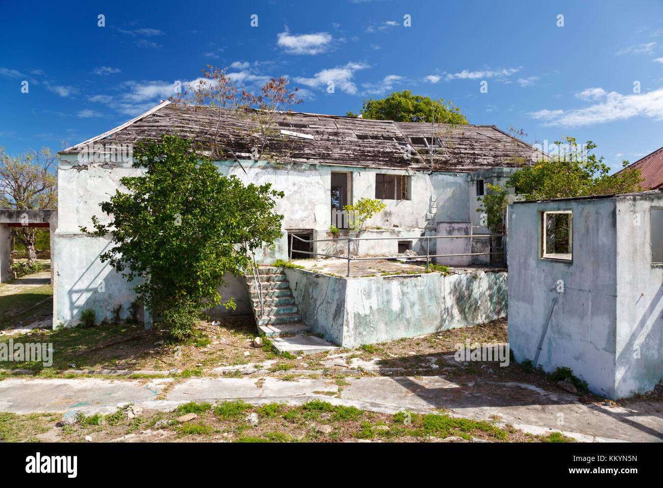 In den Ruinen von Fort James in Antigua. Stockfoto