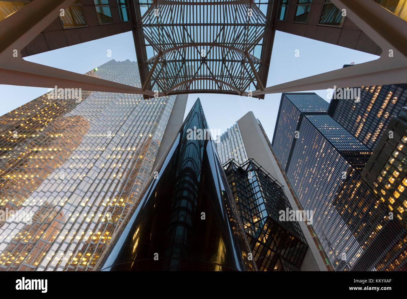 Wolkenkratzer in Toronto Downtown Financial District, Kanada Stockfoto