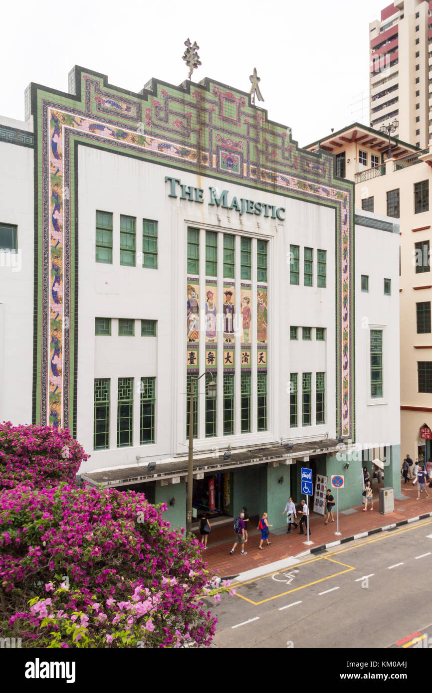 Die majestätischen ehemaligen Theater Shopping Mall, Chinatown, Singapur Stockfoto