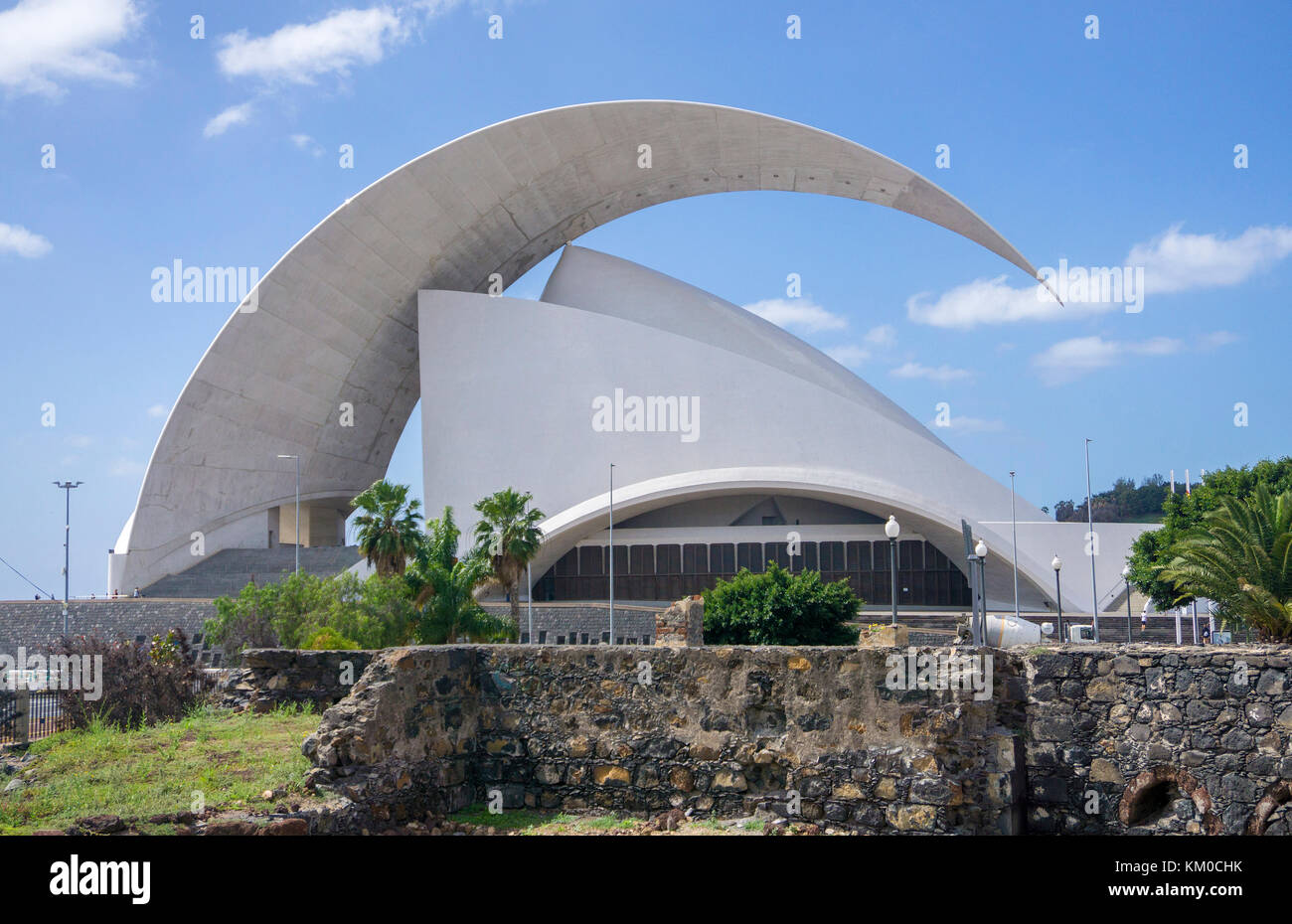 Auditorio de Tenerife' adan Marti-n" in Santa Cruz de Tenerife, Sehenswürdigkeiten der Hauptstadt, nord-östlich der Insel, Teneriffa, Kanaren, Spanien Stockfoto