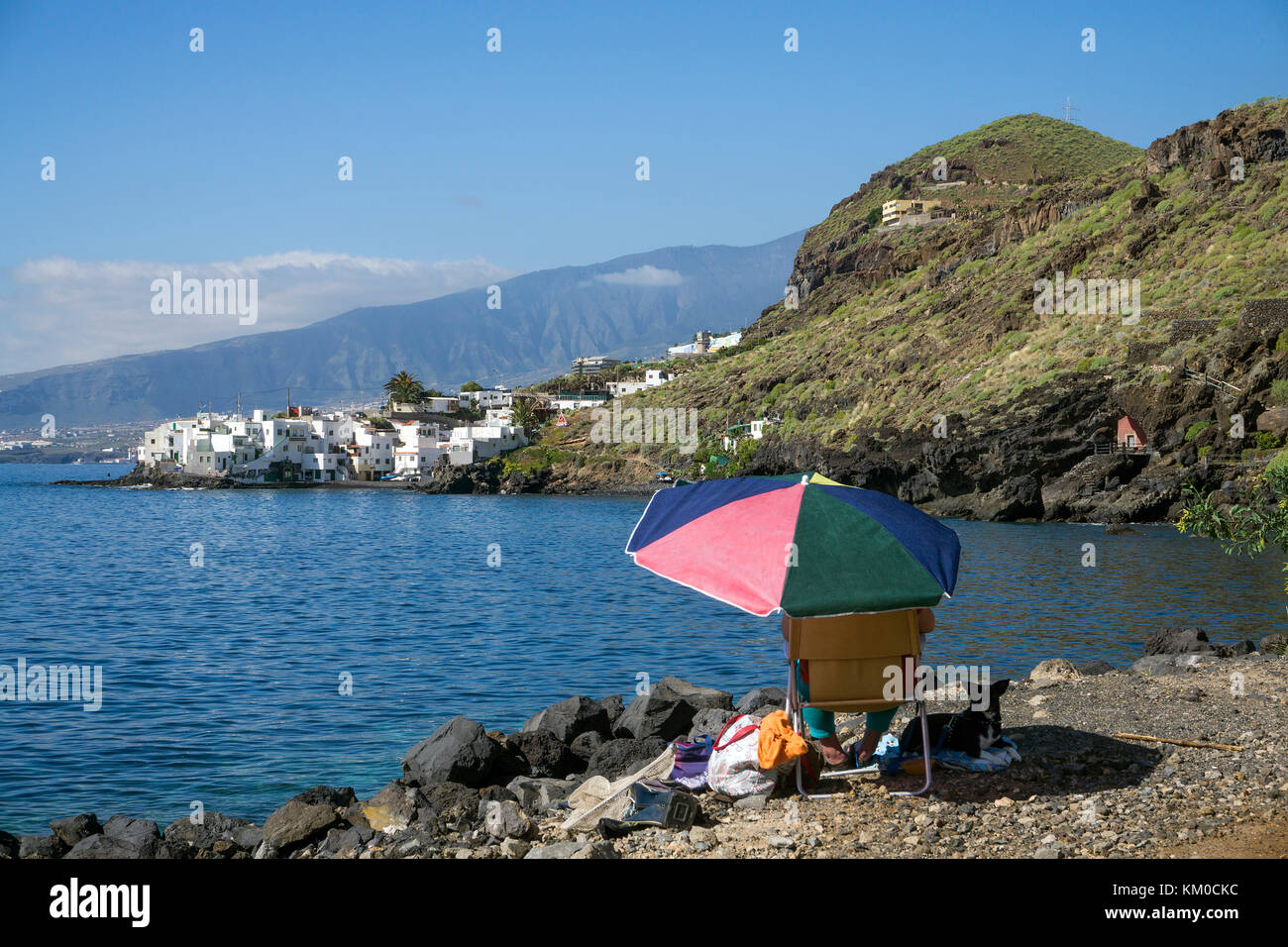 Das kleine Fischerdorf El Varadero bei tabaiba, Nort-Osten der Insel, Teneriffa, Kanarische Inseln, Spanien Stockfoto