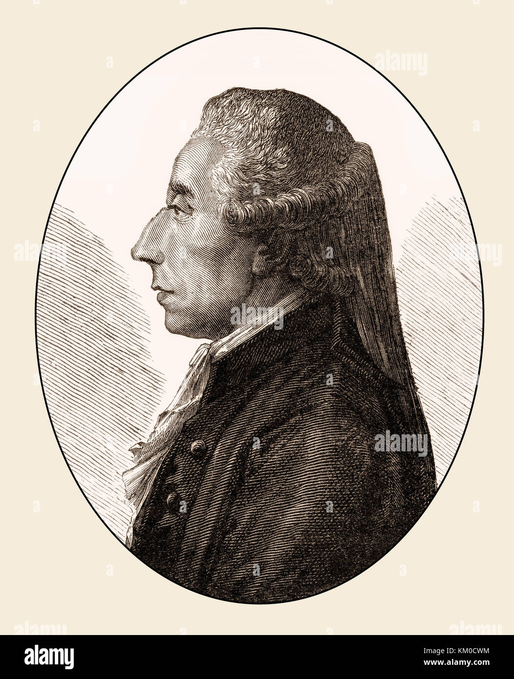 Jean Sylvain Bailly, 1736-1793, ein französischer Astronom, Mathematiker, politischer Führer der Französischen Revolution Stockfoto