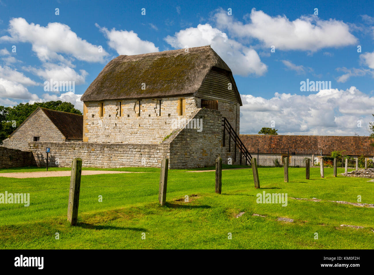 Die reredorter (mittelalterliche Toilette Gebäude) der ehemaligen Benediktinerabtei in Muchelney, Somerset, England, Großbritannien Stockfoto