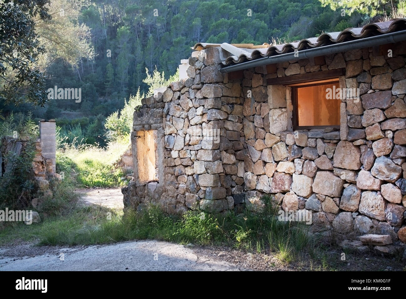 Traditionelles Steinhaus in Mallorca, Balearen, Spanien Stockfoto