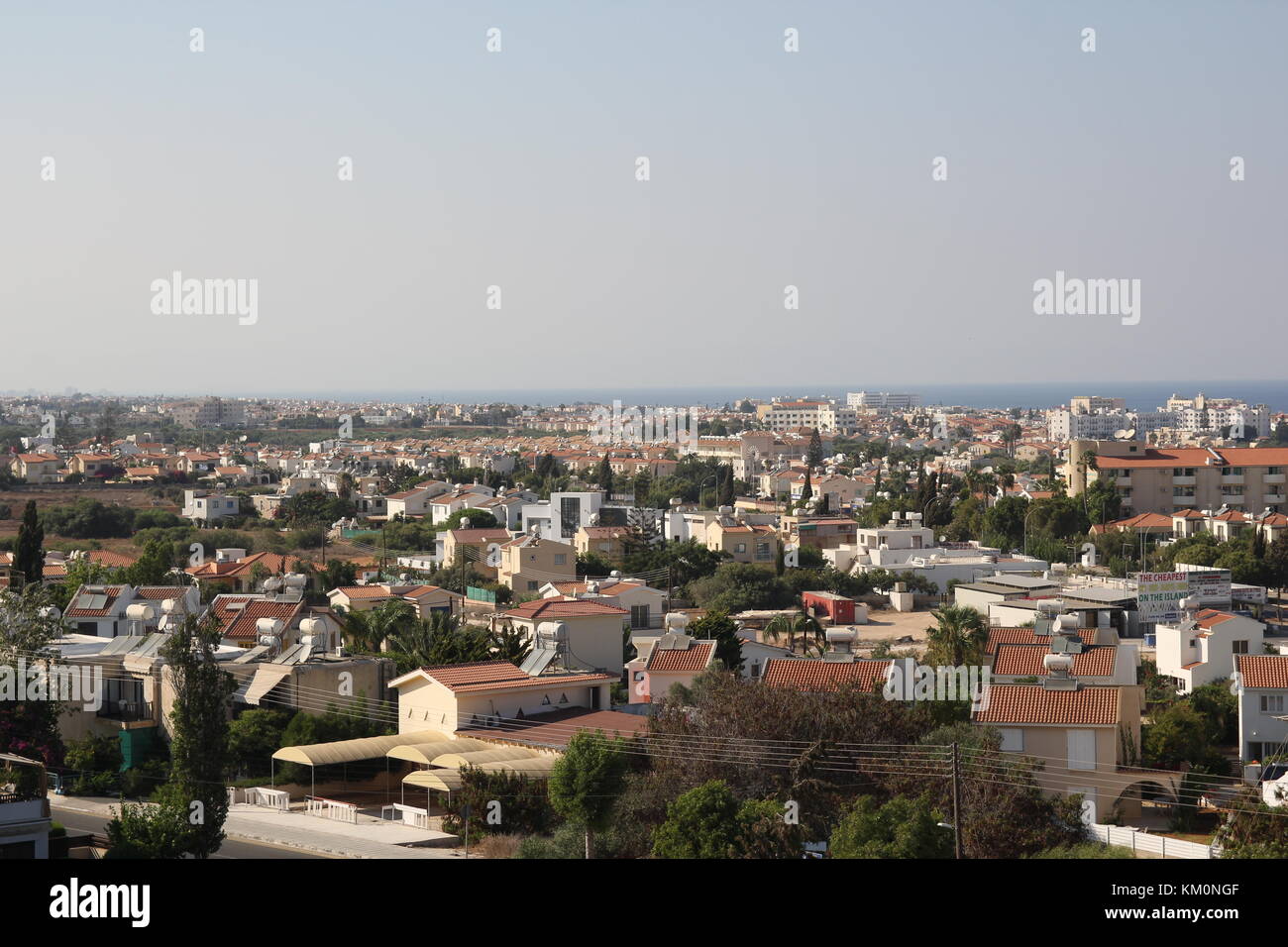 Das Meer der Resort City von Höhe Stockfoto
