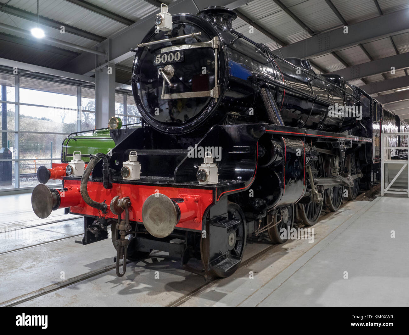Ex-lms Klasse 5 Dampflok Zahl 5000 um nrm Fortbewegung shildon Co Durham England Großbritannien Stockfoto