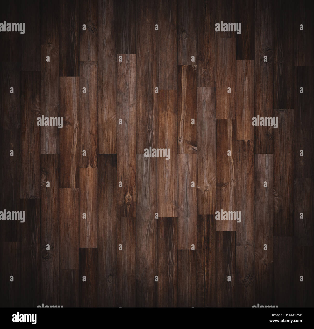 Dunkles Holz Textur Hintergrund, Vignette Grenze Stockfoto