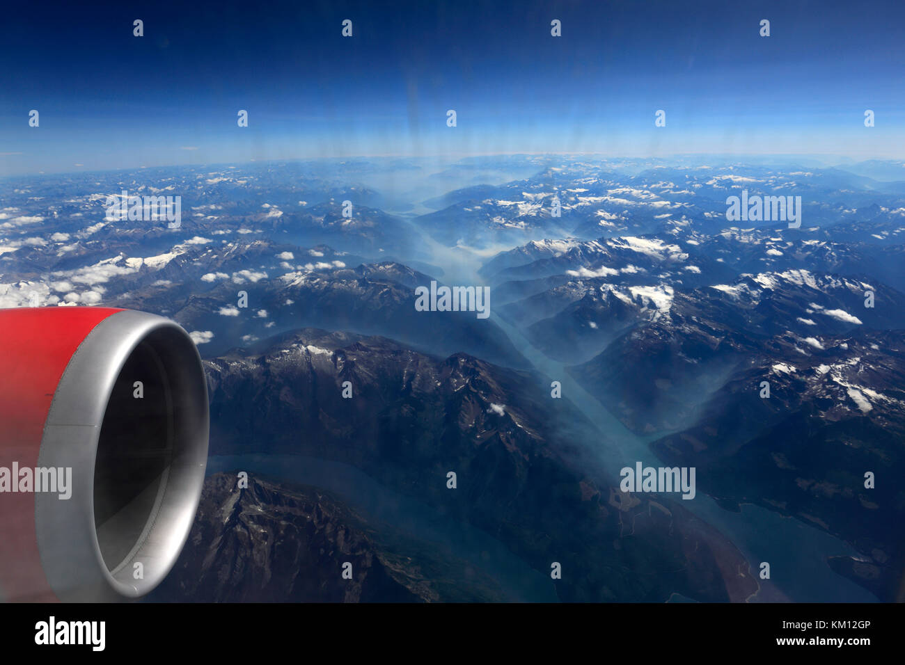 Ariel Blick auf die kanadischen Rocky Mountains in British Columbia, Kanada Stockfoto