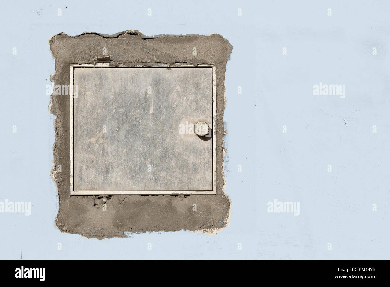 An der Wand montierte Feuerwehr Schlüsseldepot Stockfoto