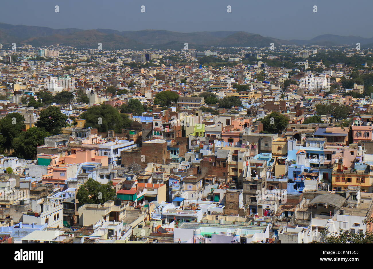 Udaipur downtown Stadtbild Indien Stockfoto