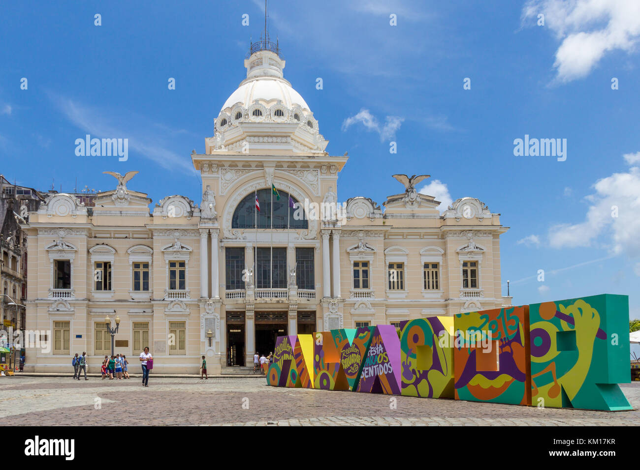 Rio Branco Palace - Salvador de Bahia - Brasilien Stockfoto