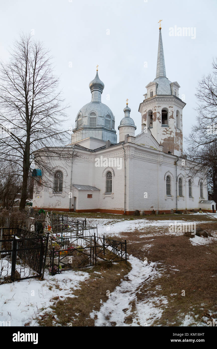 Kirche der Geburt der Gottesgebärerin. Nowaja Ladoga, Leningrad Oblast, Russland. Stockfoto