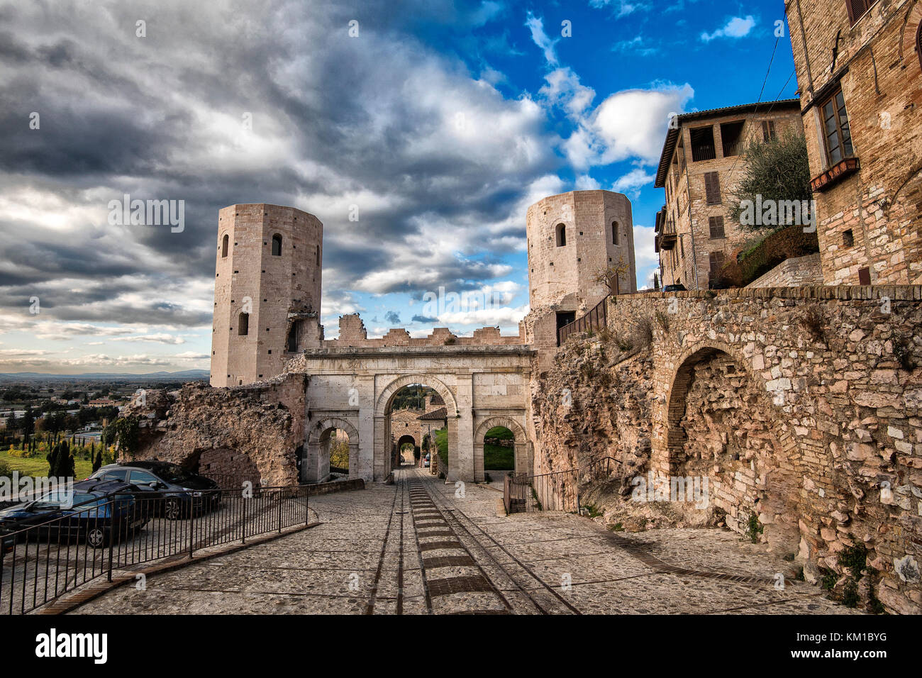 Spello Perugia Umbrien Die Imposante Und Herrliche T rme Von Minerva