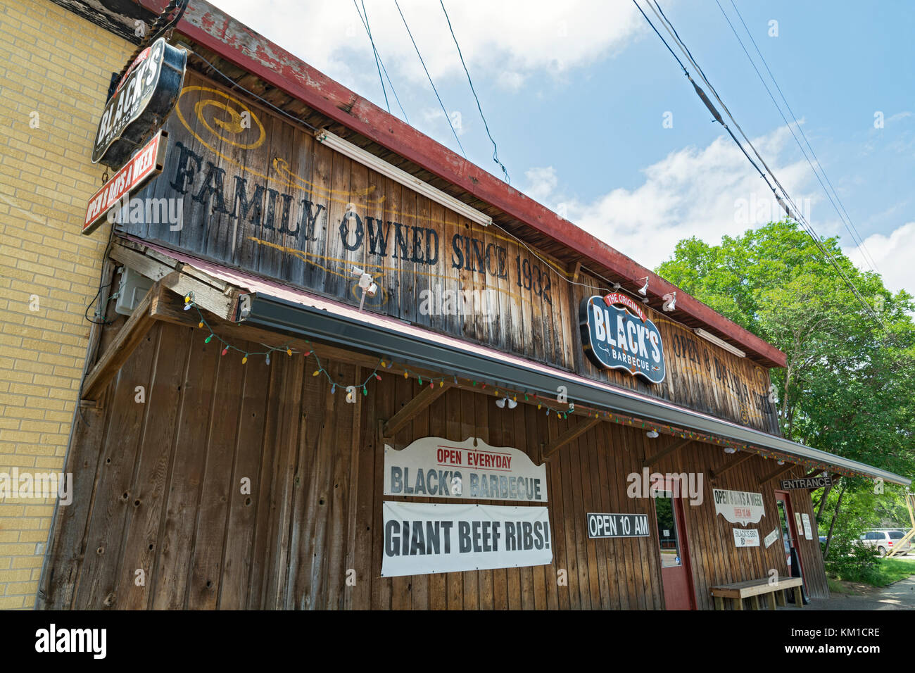 Texas, Caldwell County, Lockhart, der schwarzen Grill Restaurant Stockfoto