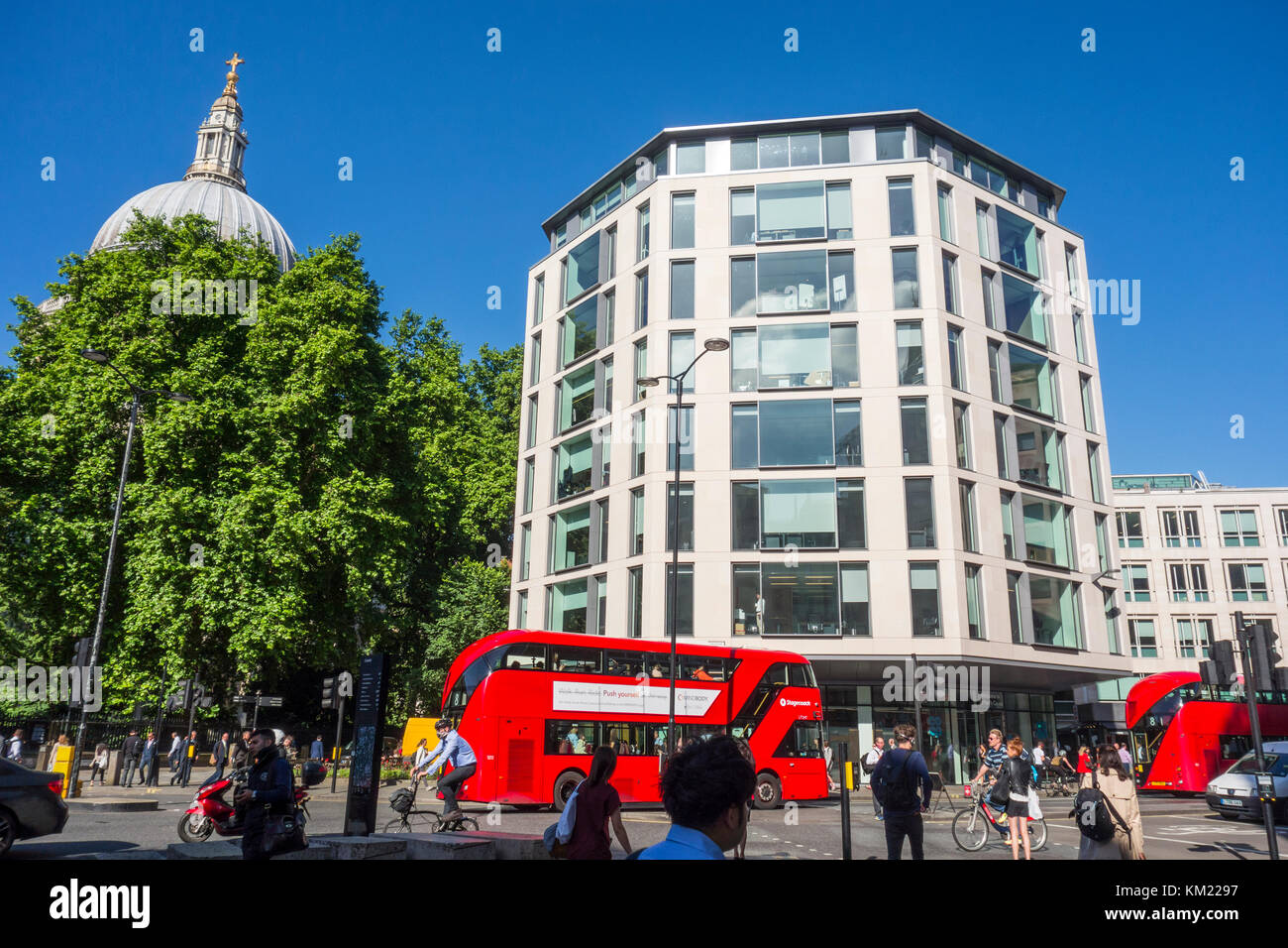 Der Zucker Gebäude, Achteck, 5 Cheapside, London, UK Stockfoto