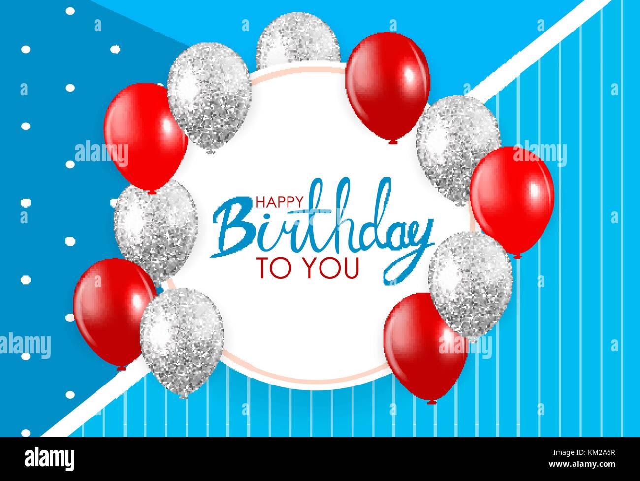 Abstrakte happy birthday Hintergrund Karte Vorlage vector Illustration Stock Vektor