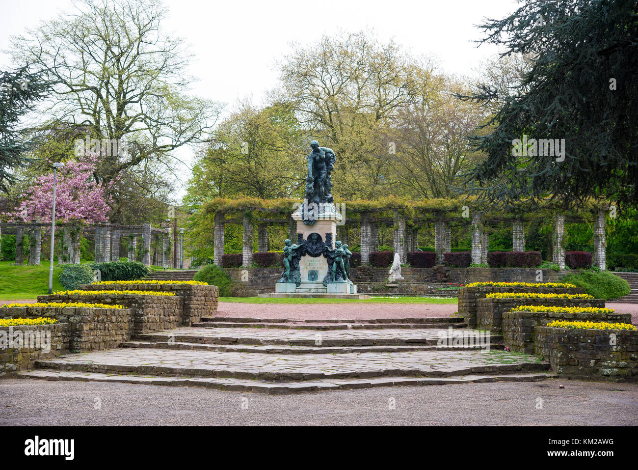 Gent, Belgien - 16 April 2017: Skulptur im citadelpark ist ein Park in der belgischen Stadt Gent. Stockfoto