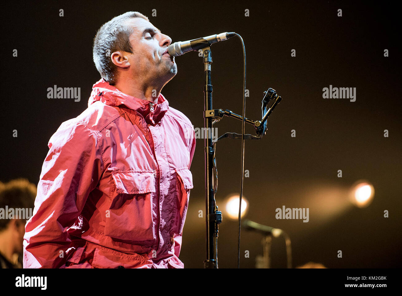 Leeds, Großbritannien. 3 Dez, 2017. Liam Gallagher auf den ersten direkten Arena führt, Leeds, UK auf der öffnung Nacht seines UK Arena Tour, Leeds 03/12/2017 Credit: Gary Mather/alamy leben Nachrichten Stockfoto