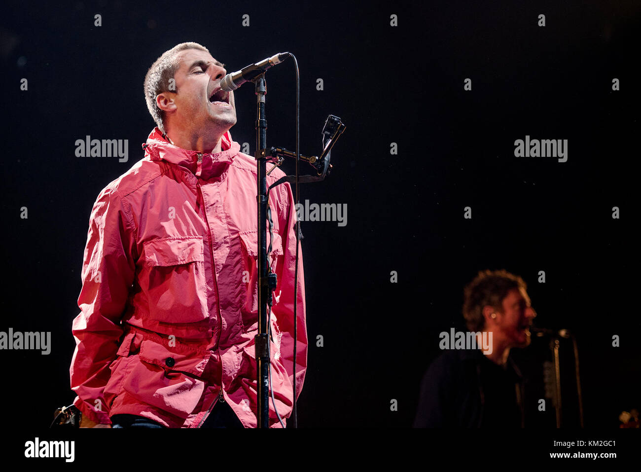 Leeds, Großbritannien. 3 Dez, 2017. Liam Gallagher auf den ersten direkten Arena führt, Leeds, UK auf der öffnung Nacht seines UK Arena Tour, Leeds 03/12/2017 Credit: Gary Mather/alamy leben Nachrichten Stockfoto