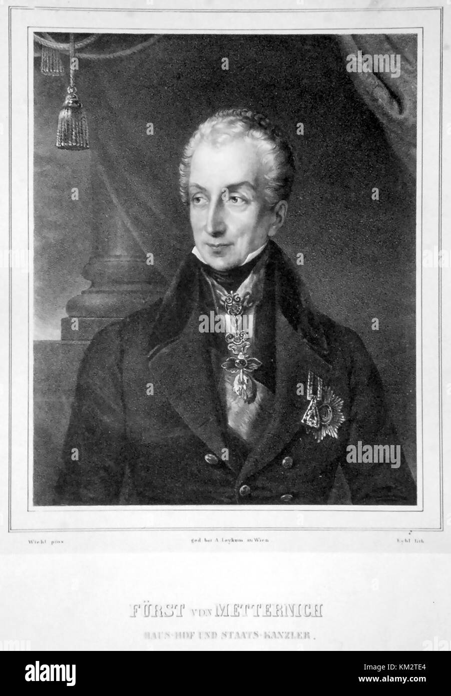 Fürst KLEMENS von METTERNICH (1776-1859) deutscher Diplomat und Staatsmann Stockfoto