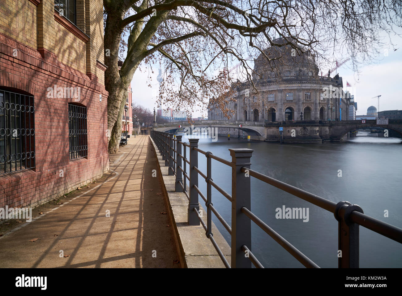 Spree - Bodemuseum Stockfoto