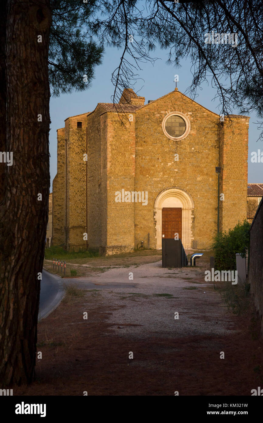 Italienische gotischen Chiesa di San Bevignate (Kirche San Bevignate) von Ritter Templer im Jahr 1256 gebaut und später von Ritter Johanniter in Perugia, possed Stockfoto