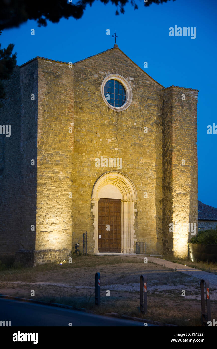 Italienische gotischen Chiesa di San Bevignate (Kirche San Bevignate) von Ritter Templer im Jahr 1256 gebaut und später von Ritter Johanniter in Perugia, possed Stockfoto