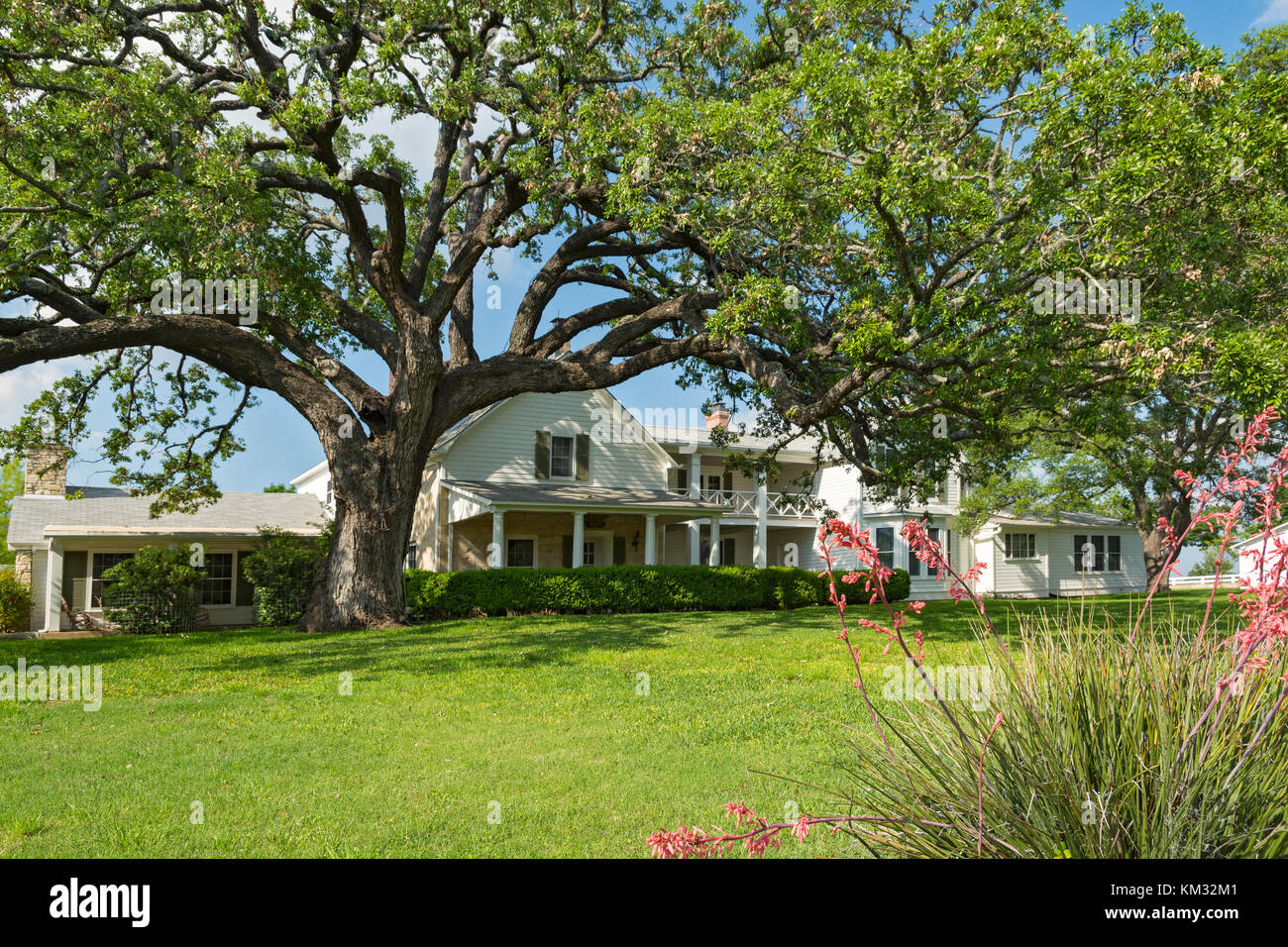 Texas, Stonewall, Lyndon B. Johnson National Historic Park, Texas White House, Ranch House Stockfoto