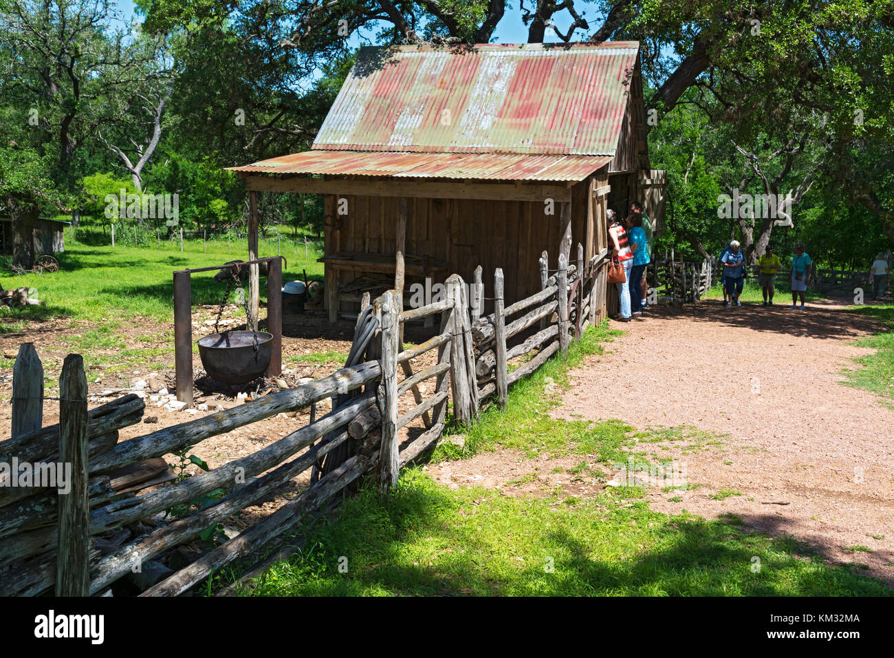 Texas, Stonewall, lbj State Park und historischen Ort, sauer-Beckmann, Living History Farm, ca. 1915-1918, Scheune Stockfoto
