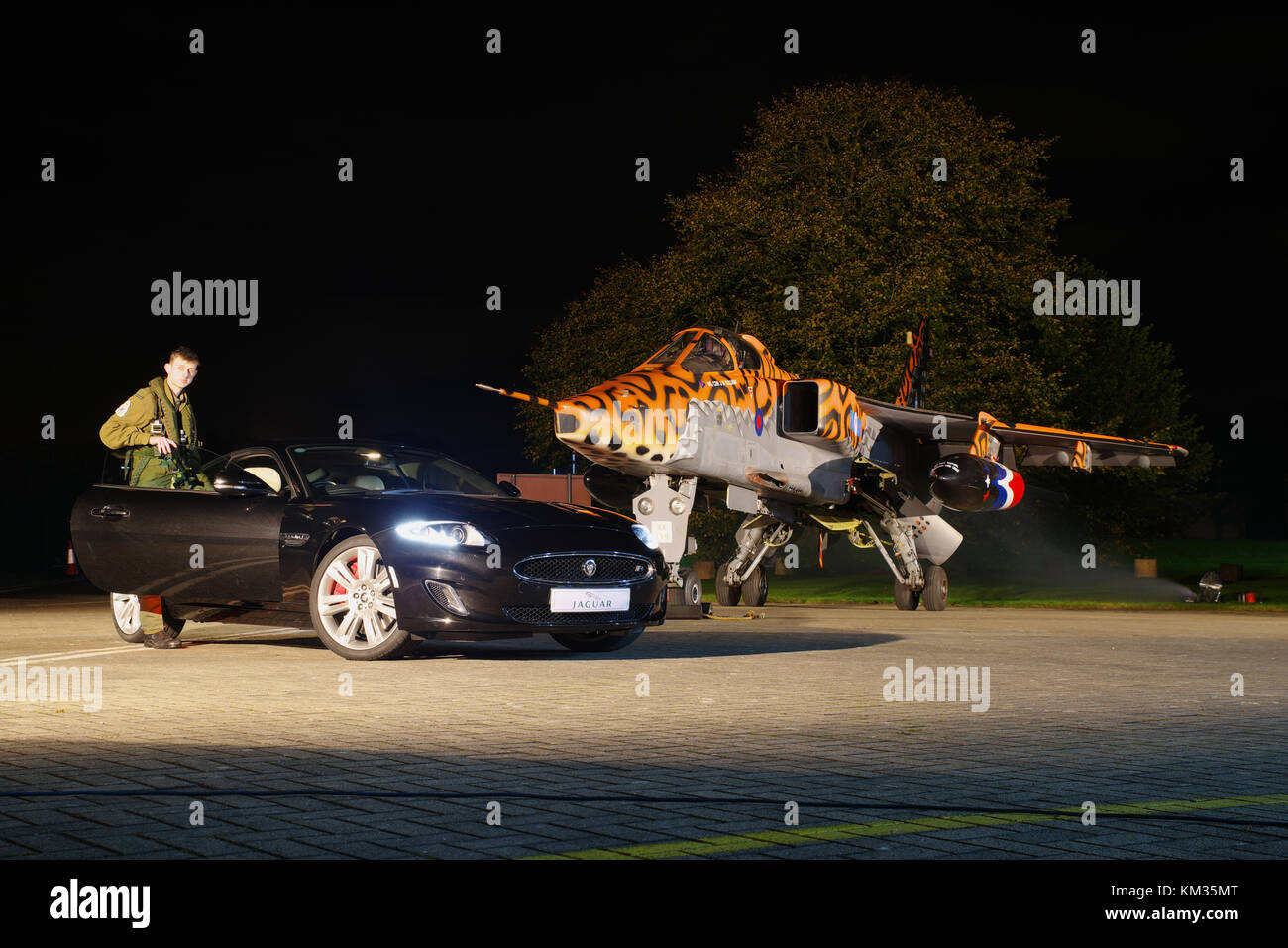 SEPECAT Jaguar GR 3, XX119, RAF Cosford, England. Stockfoto