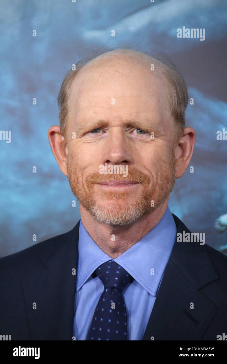 NEW YORK, NY - 07 Dezember: Ron Howard die "Im Herzen nimmt an der See" New York Premiere bei Frederick S. Rose Hall, Jazz at Lincoln Center am 7. Dezember 2015 in New York City. Personen: Ron Howard Stockfoto