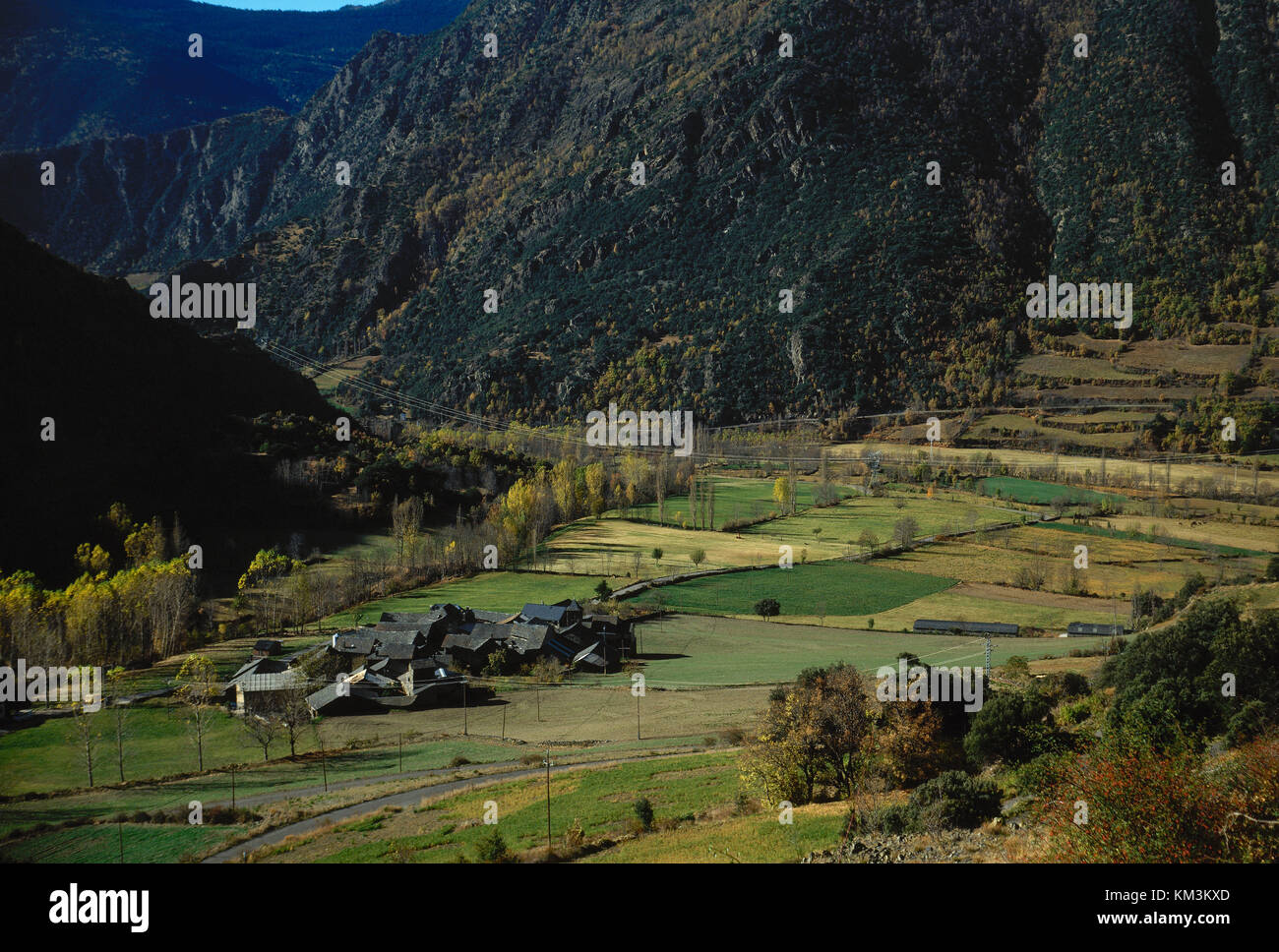 Spanien, Katalonien. Arros de Cardos. Pallars Sobirà Bezirk, der Provinz Lleida. Landschaft. Stockfoto