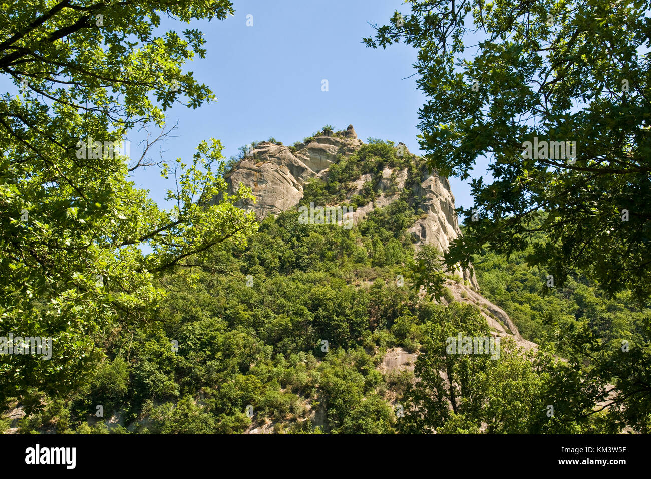 Park der Sassi von Roccamalatina, Guiglia, Emilia Romagna, Italien Stockfoto