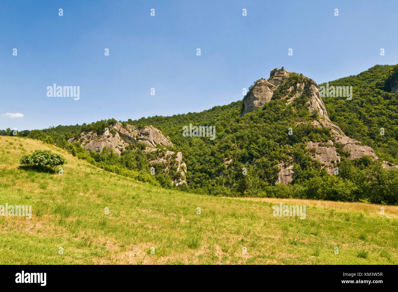 Park der Sassi von Roccamalatina, Guiglia, Emilia Romagna, Italien Stockfoto