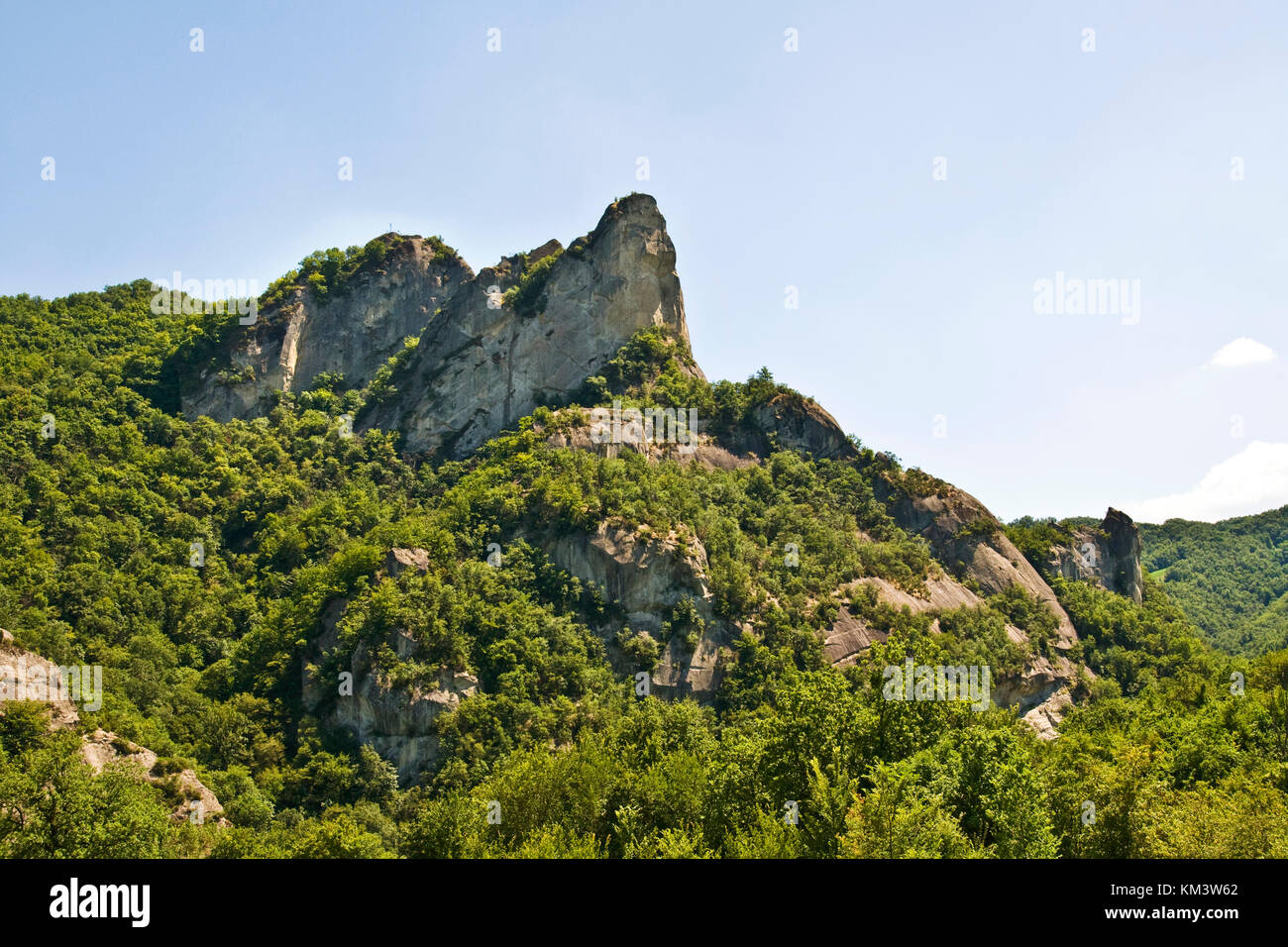 Park der Sassi von Roccamalatina, Guiglia, Emilia Romagna, Italien Stockfoto