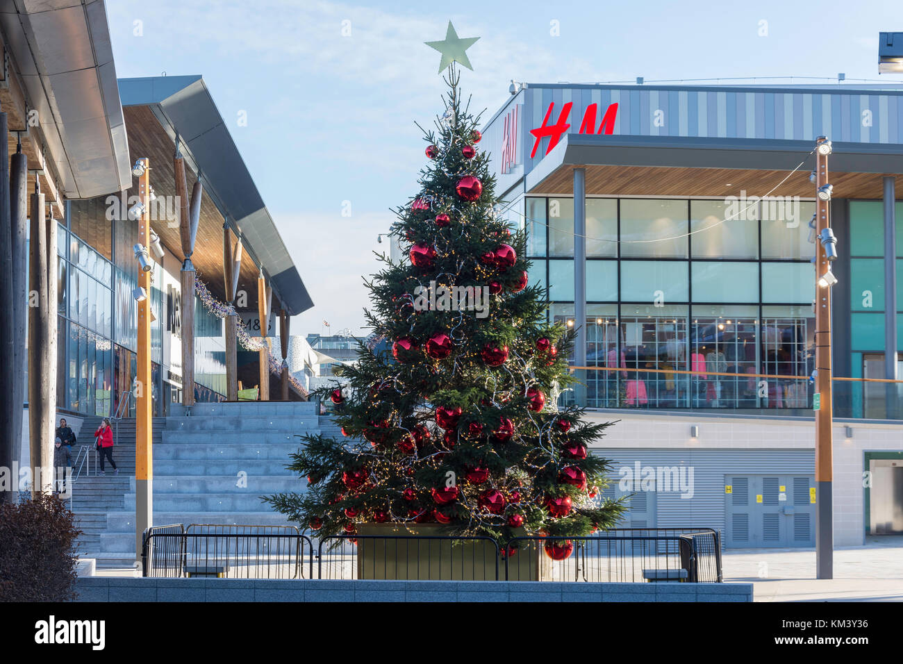 Das Lexikon Einkaufszentrum an Weihnachten, Bracknell, Berkshire, England, Vereinigtes Königreich Stockfoto