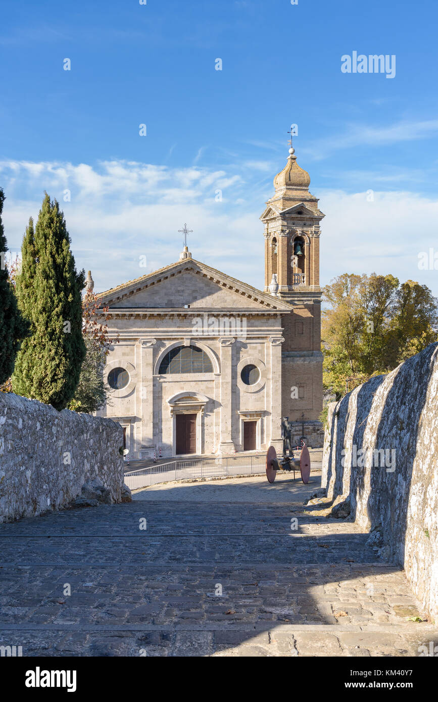 Kirche der Madonna del Soccorso, Montalcino, Toskana, Italien Stockfoto