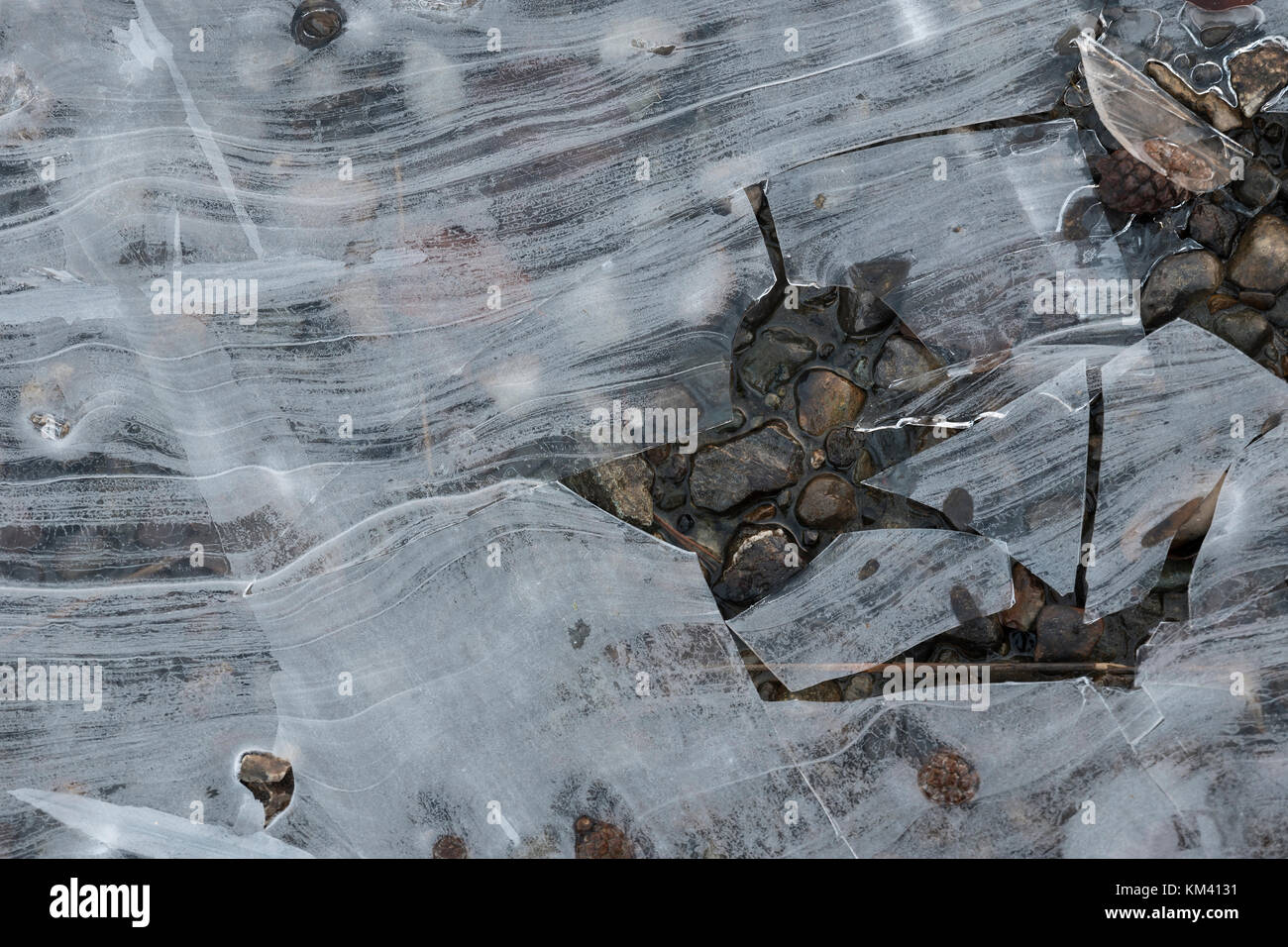 Eis kalte Wetter im englischen Lake District in der Nähe der Stadt Keswick. Stockfoto