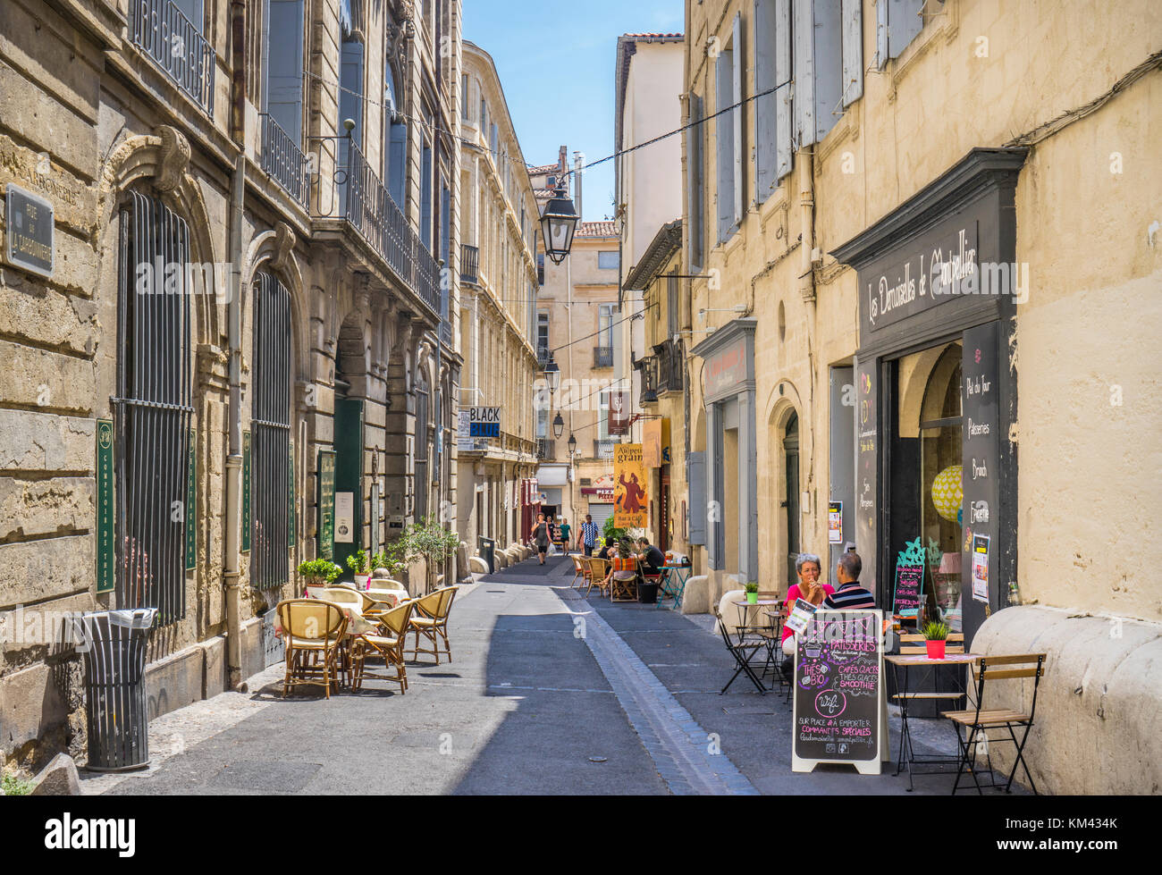 Frankreich, Hérault, Montpellier, Rue de la Carbonnerie im historischen Zentrum der Stadt Stockfoto