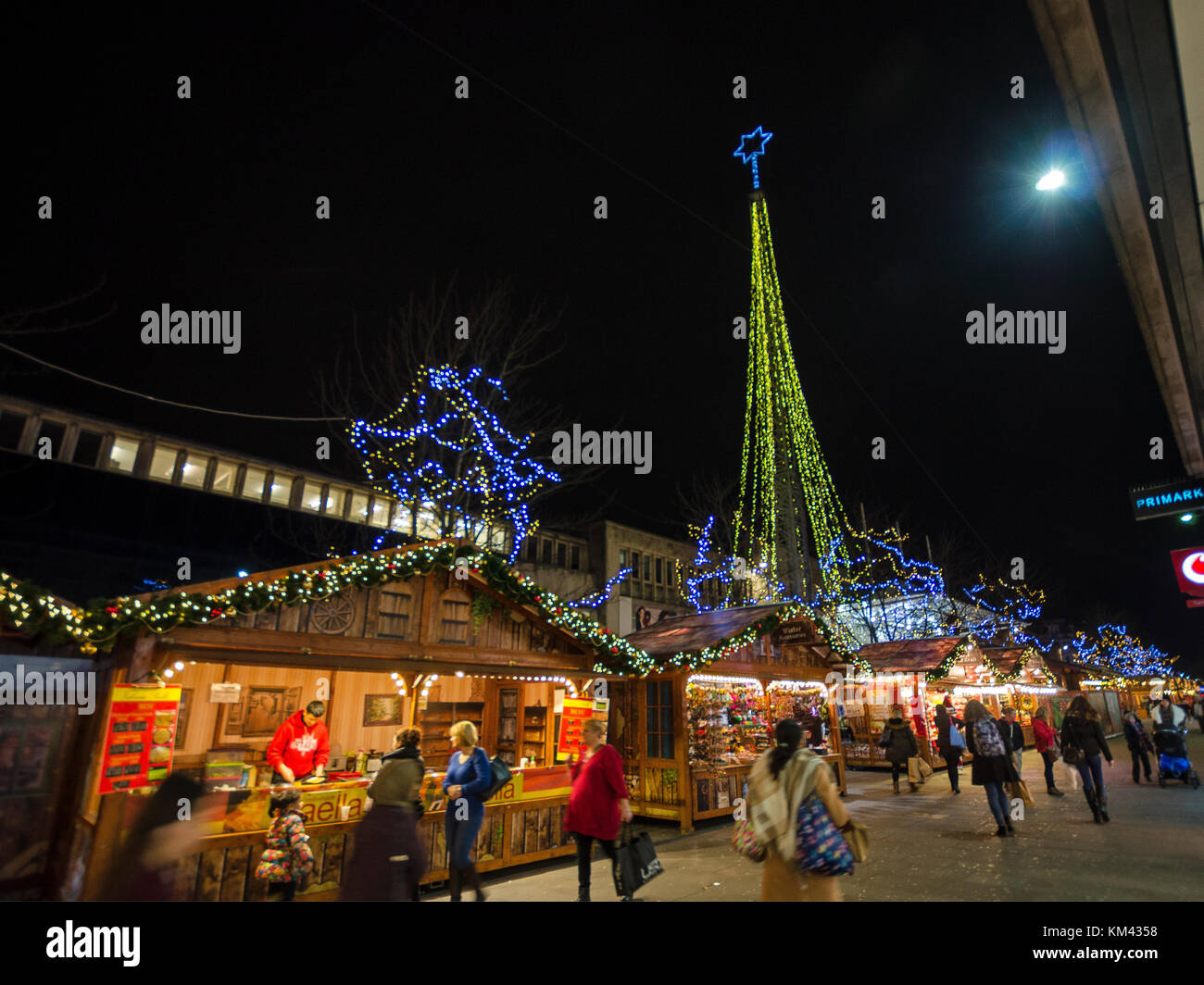 Weihnachtsmarkt Southampton Stockfoto
