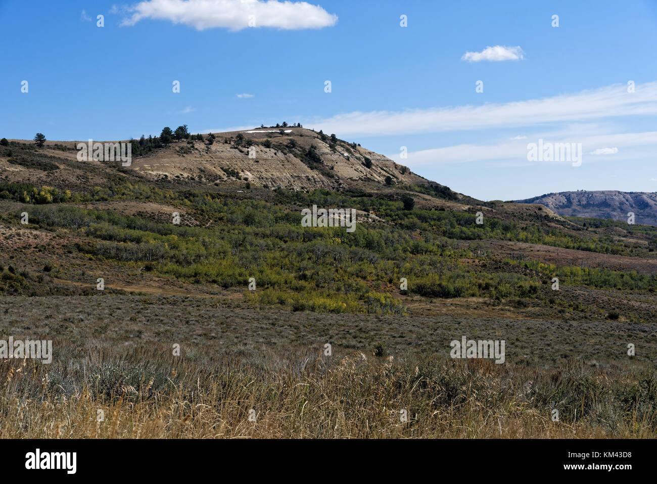 Fossil Butte National Monument in der Nähe von Diamondville, Wyoming Stockfoto