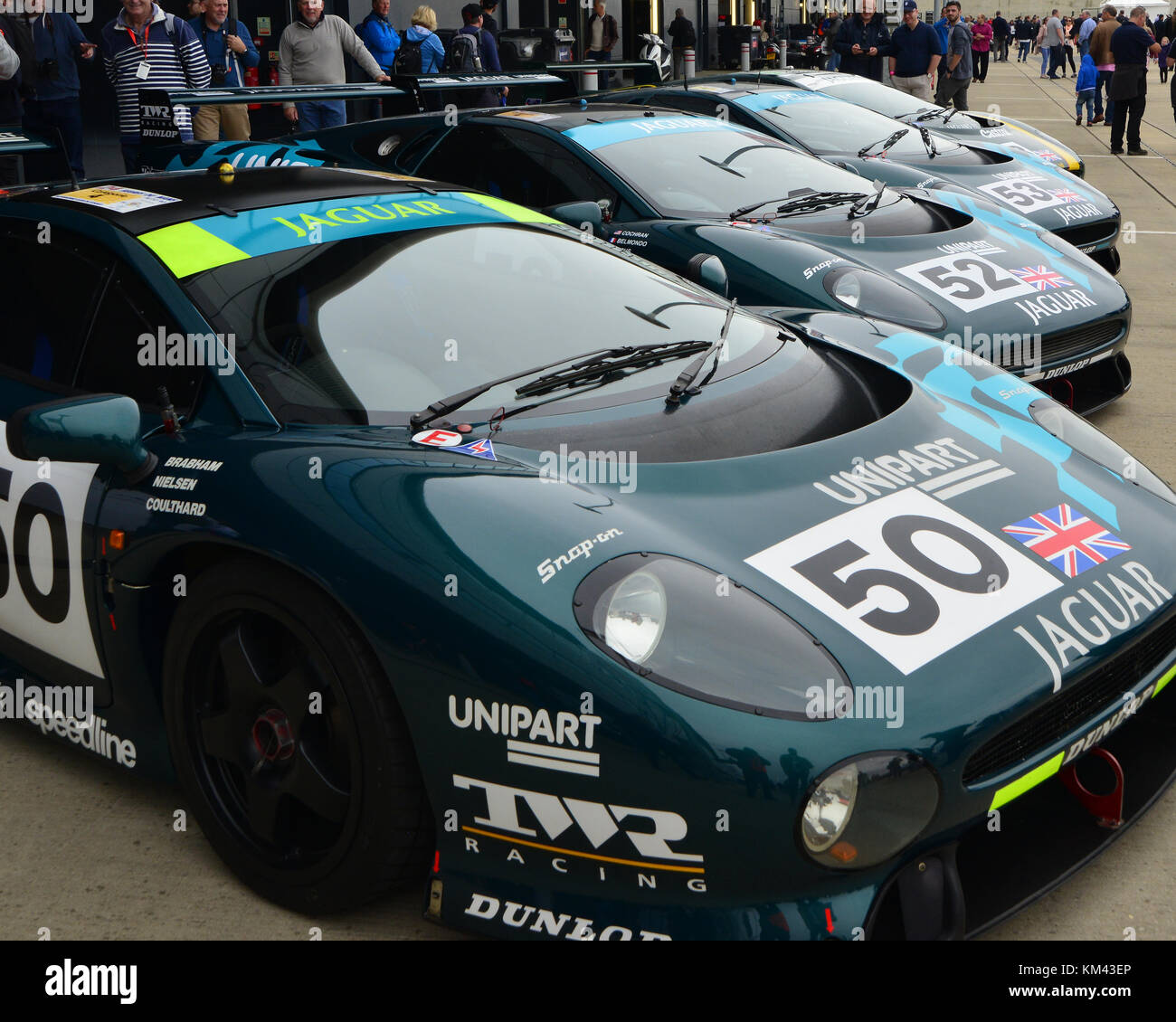 Jaguar XJ 220, xj 220, Silverstone Classic, Juli 2017, Silverstone, Chris mcevoy, Rundstrecke, Cjm - Fotografie, klassische Rennwagen, Wettbewerb, Hi Stockfoto