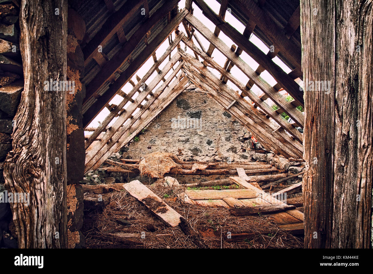 Undichtes Dach Stockfotografie Alamy