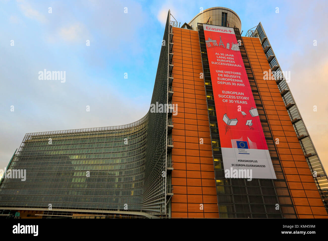 Das Berlaymont-Gebäude in Brüssel, Belgien., in das Hauptquartier der Europäischen Kommission, die die Exekutive der Europäischen Union. Stockfoto