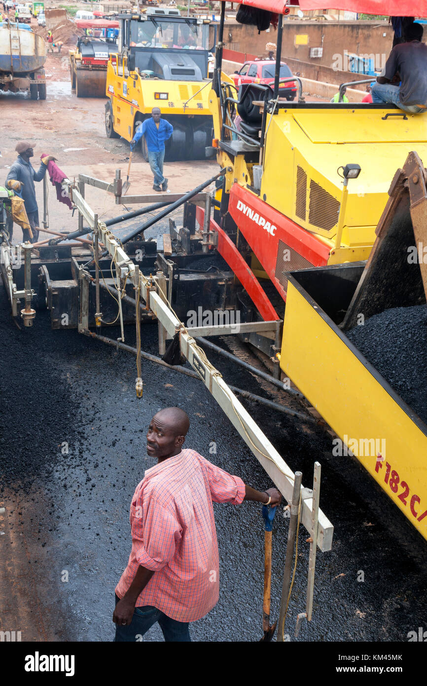 Road Construction, Accra, Ghana, Afrika Stockfoto