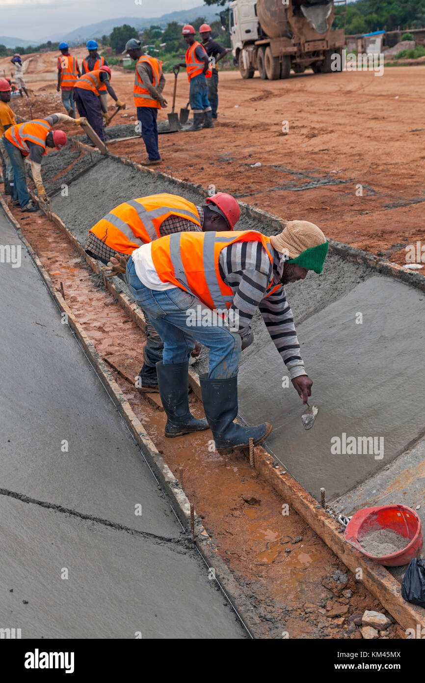 Road Construction, Accra, Ghana, Afrika Stockfoto