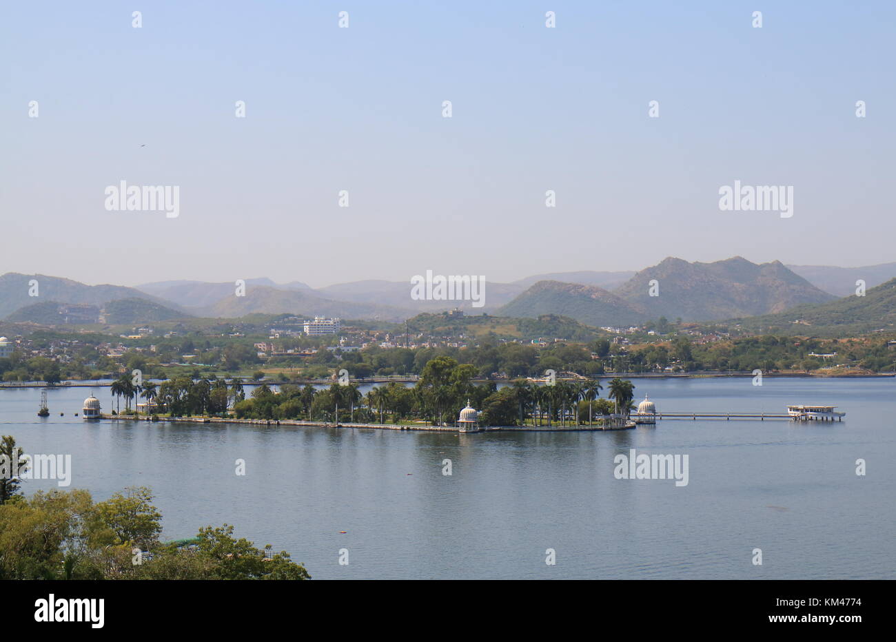 Nehru Garten Stadtbild Udaipur Indien Stockfoto
